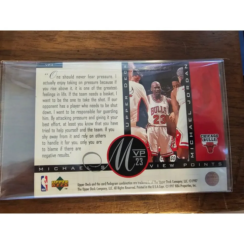 Michael Jordan 1997 Upper Deck #VP4 - View Points - NBA - Jumbo